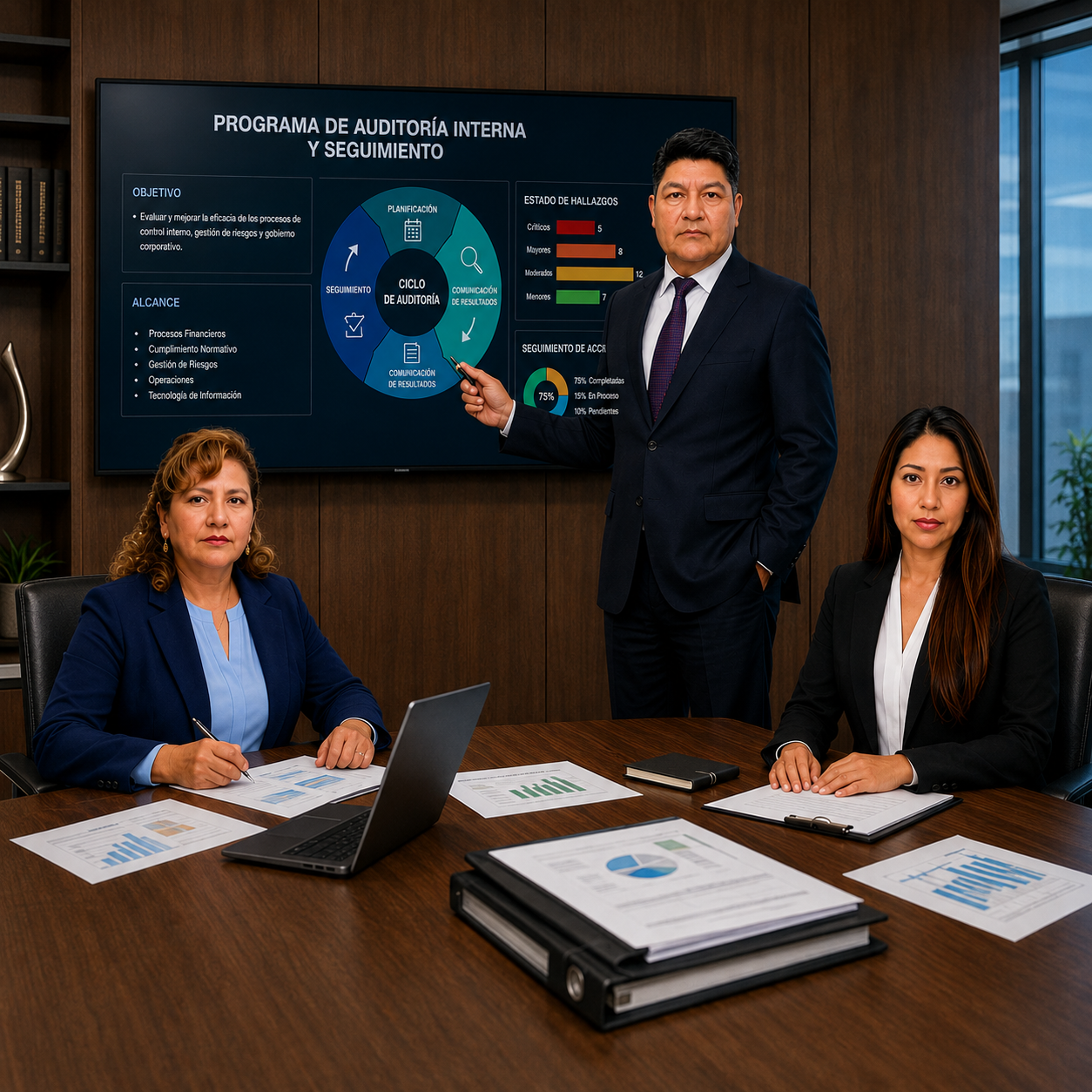 Profesional de GEAPRO en oficina ejecutiva